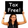 Tax free sign